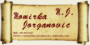 Momirka Jorganović vizit kartica